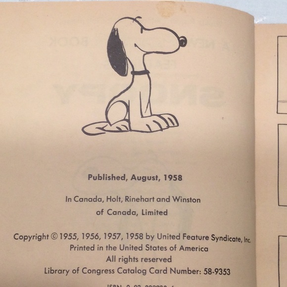 Peanuts Hardback Books by Charles Schulz Years 1958, 1959 and 1962 Bundle - Picture 6 of 8
